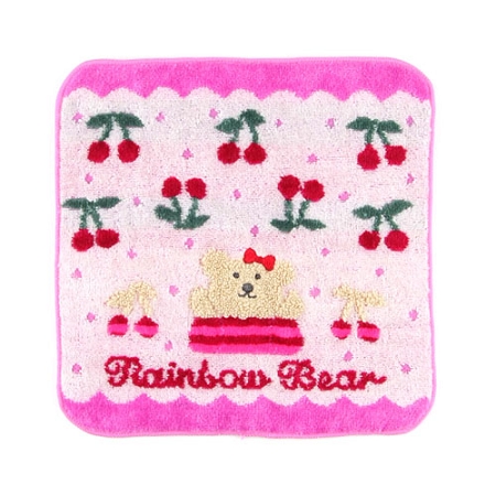 チェリー　ハンカチ　ピンク.jpg